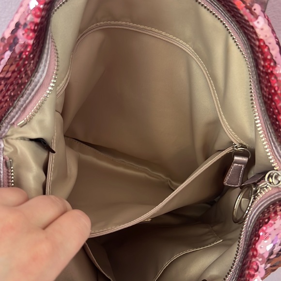 Coach poppy disco pink bag and pouch - Picture 3 of 5